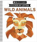 Cover: Brain Games - Sticker by Letter: Wild Animals - Publications International, Ltd.