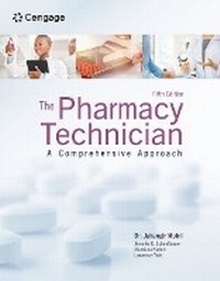 Enlarge image Cover: The Pharmacy Technician: A Comprehensive Approach - Delmar Cengage Learning