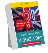 Abbildung von: Langenscheidt Sprachkalender Englisch A Quiz a Day 2026 - PONS Langenscheidt