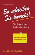 Cover: So schreiben Sie korrekt! - Weidmannsche Hildesheim