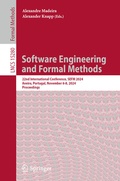 Cover: Software Engineering and Formal Methods - Springer