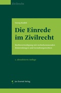 Cover: Die Einrede im Zivilrecht - Jan Sramek Verlag KG