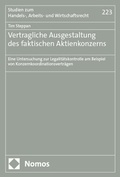 Abbildung von: Vertragliche Ausgestaltung des faktischen Aktienkonzerns - Nomos