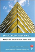 Cover: Social Policy Review 37 - Policy Press