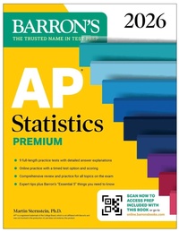 Enlarge image Cover: AP Statistics Premium, 2026: Prep Book with 9 Practice Tests + Comprehensive Review + Online Practice - Kaplan Publishing