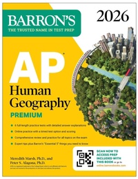 Enlarge image Cover: AP Human Geography Premium, 2026: Prep Book with 6 Practice Tests+ Comprehensive Review + Online Practice - Kaplan Publishing