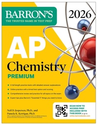 Abbildung von: AP Chemistry Premium, 2026: Prep Book with 6 Practice Tests + Comprehensive Review + Online Practice - Kaplan Publishing