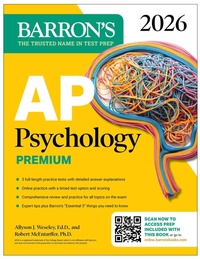 Abbildung von: AP Psychology Premium, 2026: Prep Book with 3 Practice Tests + Comprehensive Review + Online Practice - Kaplan Publishing