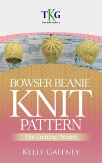 Enlarge image Cover: Bowser Beanie Knit Pattern (DK Knit Patterns) - Kelly Gaffney