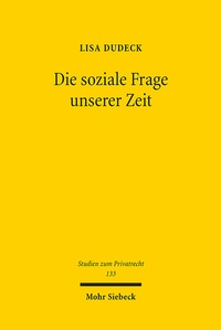 Abbildung von: Die soziale Frage unserer Zeit - Mohr Siebeck