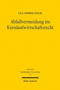 Abbildung von: Abfallvermeidung im Kreislaufwirtschaftsrecht - Mohr Siebeck