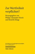 Cover: Zur Wertfreiheit verpflichtet? - Mohr Siebeck