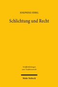 Abbildung von: Schlichtung und Recht - Mohr Siebeck