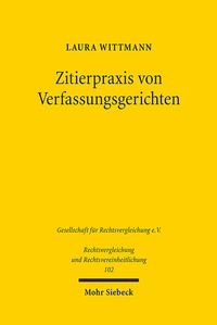 Abbildung von: Zitierpraxis von Verfassungsgerichten - Mohr Siebeck