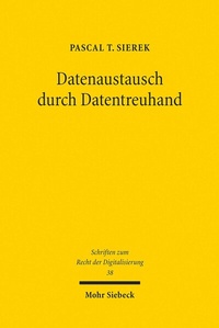 Abbildung von: Datenaustausch durch Datentreuhand - Mohr Siebeck