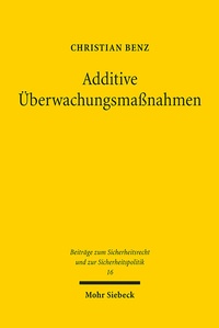 Abbildung von: Additive Überwachungsmaßnahmen - Mohr Siebeck