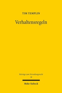 Abbildung von: Verhaltensregeln - Mohr Siebeck