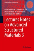 Cover: Lectures Notes on Advanced Structured Materials 3 - Springer