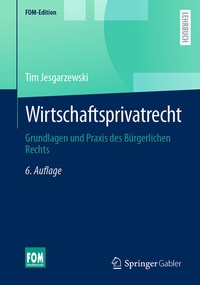 Abbildung von: Wirtschaftsprivatrecht - Springer Gabler