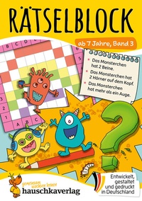 Abbildung von: Rätselblock ab 7 Jahre, Band 3 - Hauschka Verlag