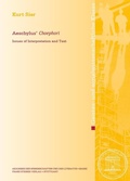 Cover: Aeschylus' "Choephori" - Franz Steiner Verlag