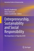 Cover: Entrepreneurship, Sustainability and Social Responsibility - Springer