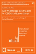 Cover: Die Widerklage des Staates in ICSID-Schiedsverfahren - Facultas