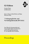 Cover: GI Edition Proceedings Band 351 "7. Fachtagung Rechts- und Verwaltungsinformatik (RVI 2024)" - K&ouml;llen