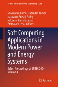 Enlarge image Cover: Soft Computing Applications in Modern Power and Energy Systems - Springer Nature Switzerland AG