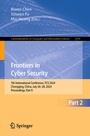 Cover: Frontiers in Cyber Security - Springer Nature Switzerland AG