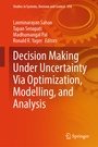 Cover: Decision Making Under Uncertainty Via Optimization, Modelling, and Analysis - Springer