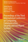 Cover: Proceedings of the Third International Conference on Computing, Communication, Security and Intelligent Systems - Springer Nature Switzerland AG