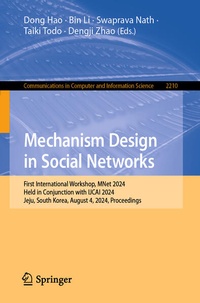 Enlarge image Cover: Mechanism Design in Social Networks - Springer
