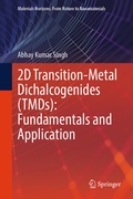 Cover: 2D Transition-Metal Dichalcogenides (TMDs): Fundamentals and Application - Springer
