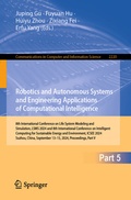 Cover: Robotics and Autonomous Systems and Engineering Applications of Computational Intelligence - Springer
