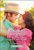 Cover: Kissing the Texas Ranger - Harlequin Heartwarming Larger Print