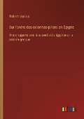Cover: Sur l'ordre des colonnes-piliers en Egypte - Outlook Verlag