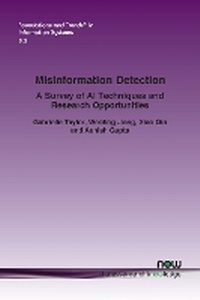 Enlarge image Cover: Misinformation Detection - now publishers Inc