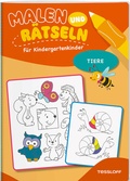 Cover: Malen und R&auml;tseln f&uuml;r Kindergartenkinder. Tiere - Tessloff Verlag Ragnar Tessloff GmbH & Co. KG