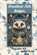 Cover: Woodland Folk -Badger (Woodland Folk Cross Stitch) - Pickle Patterns