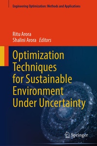 Enlarge image Cover: Optimization Techniques for Sustainable Environment Under Uncertainty - Springer Nature Switzerland AG