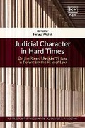Bild: Judicial Character in Hard Times - Edward Elgar Publishing