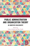 Cover: Public Administration and Organization Theory - CRC Press