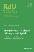 Abbildung von: Energiewende - Anlagen, Leitungen und Speicher Jahrbuch des österreichischen und europäischen Umweltrechts 2024 - Manz