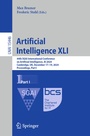 Cover: Artificial Intelligence XLI - Springer