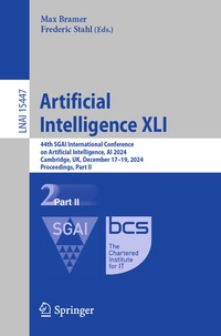 Enlarge image Cover: Artificial Intelligence XLI - Springer