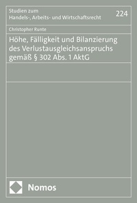 Bild: Höhe, Fälligkeit und Bilanzierung des Verlustausgleichsanspruchs gemäß § 302 Abs. 1 AktG - Nomos