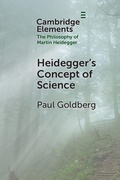 Cover: Heidegger's Concept of Science - Cambridge University Press