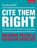Cover: Cite Them Right - Bloomsbury Academic