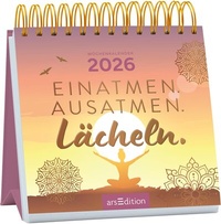 Abbildung von: Mini-Wochenkalender Einatmen. Ausatmen. Lächeln. 2026 - arsEdition